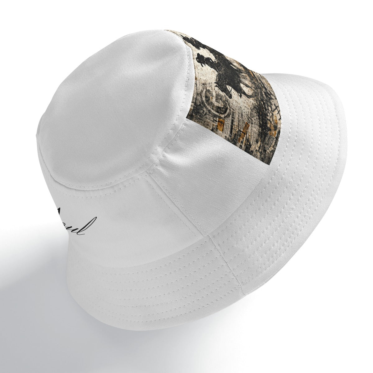 Geode Soul Signature Western Patch Bucket Hat – Black Streetwear Cowboy Hat