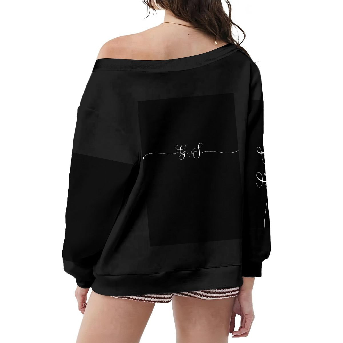 Women's Urban Off-Shoulder Sweatshirt, Micro-Fleece Lining