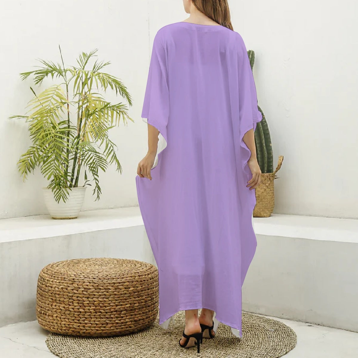 Kaftan Butterfly, Sunflowers Women's, V-neck