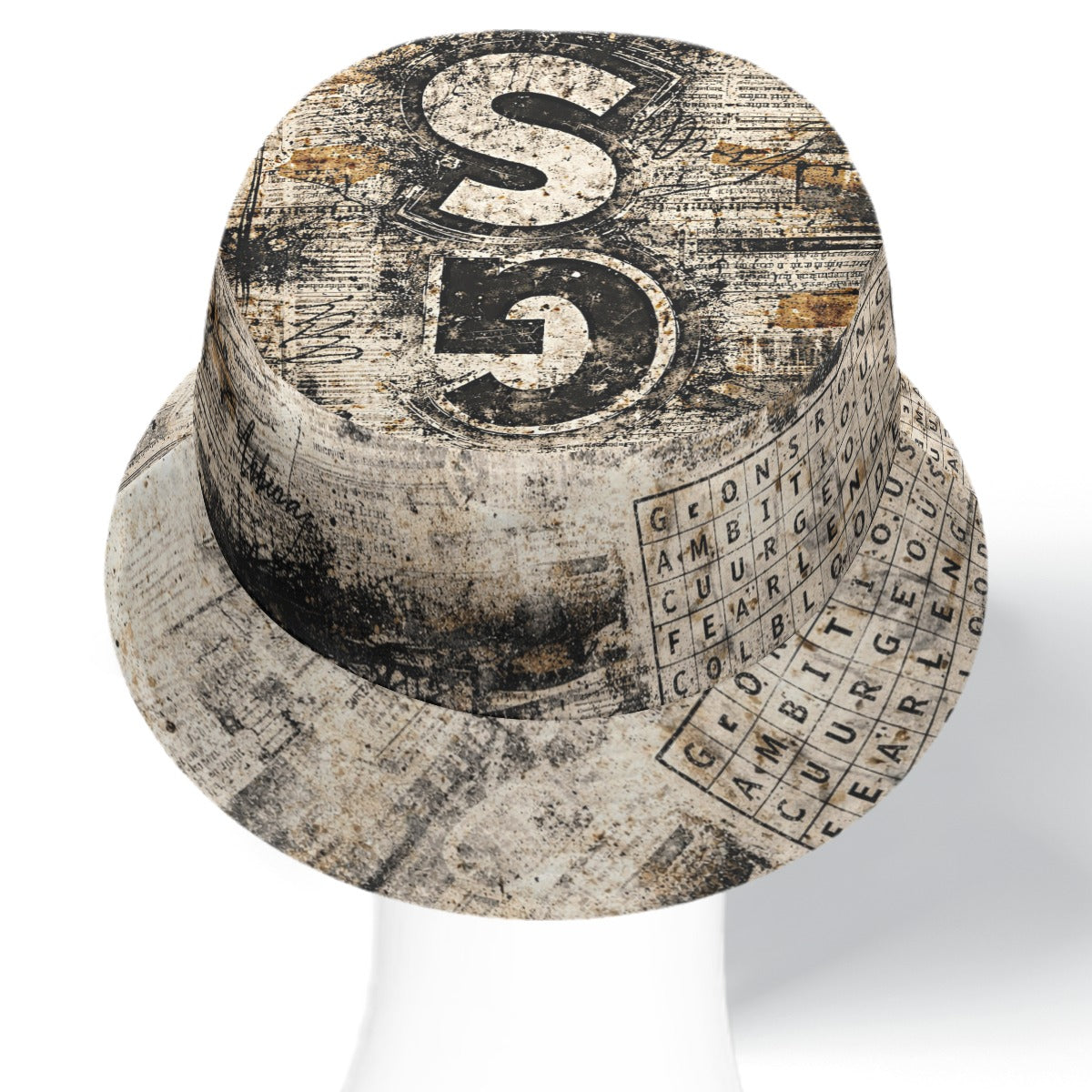 Vintage Western Bucket Hat | GS Distressed Streetwear Hat