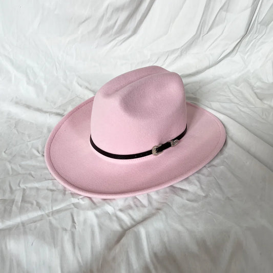 Blank Pink Cowboy Hat for DIY Painting, Burning & Custom Art | Geode Soul