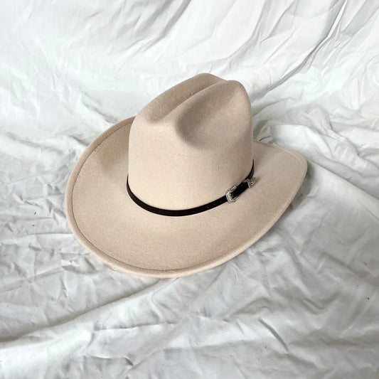 Blank Beige Cowboy Hat for DIY Painting, Burning & Custom Art | Geode Soul