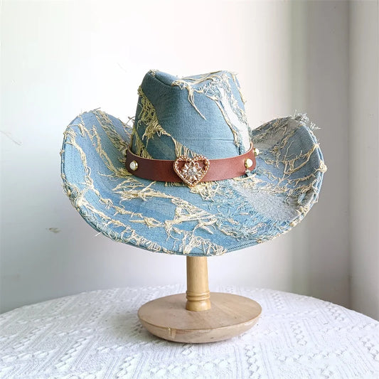 Dusty River Western Cowboy Hat – Faded Soft Blue