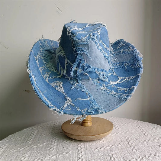Prairie Mist Blue Western Cowboy Hat – Signature Heart Band