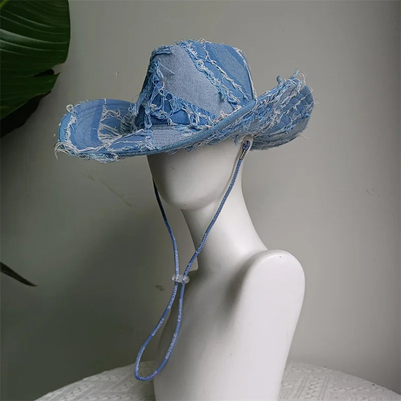 Prairie Mist Blue Western Cowboy Hat – Signature Heart Band