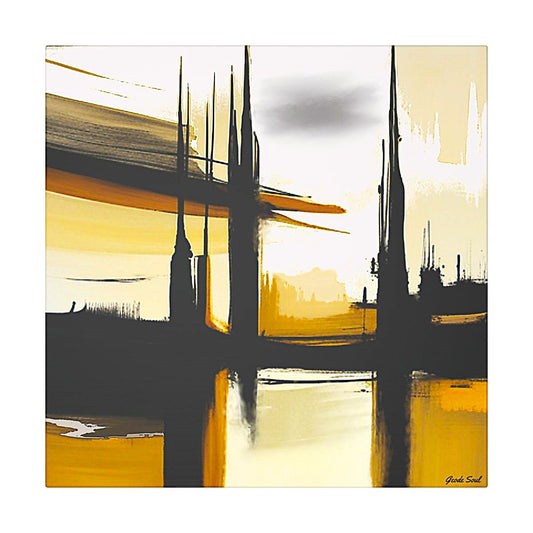 Cityscape-Giclée Canvas Abstract Art Print