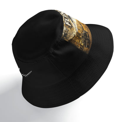 Flint Vintage City Graphic Bucket Hat – Black Streetwear Hat