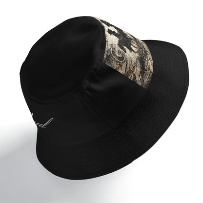 Geode Soul Signature Western Patch Bucket Hat – Black Streetwear Cowboy Hat