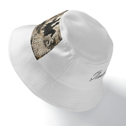 Geode Soul Signature Western Patch Bucket Hat – Black Streetwear Cowboy Hat